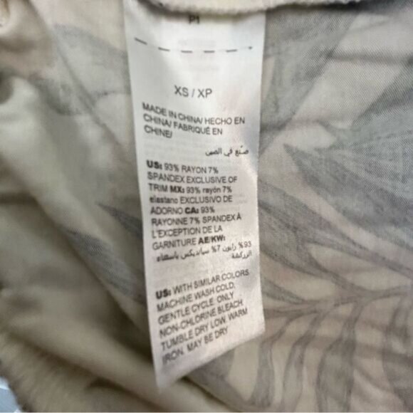 Soma Floral Print Pull On Elastic Waistband Drawstring Loungewear Pants - Picture 7 of 7